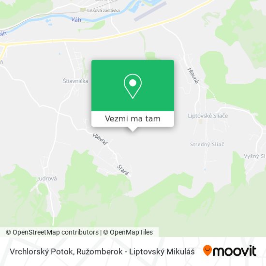 Vrchlorský Potok mapa