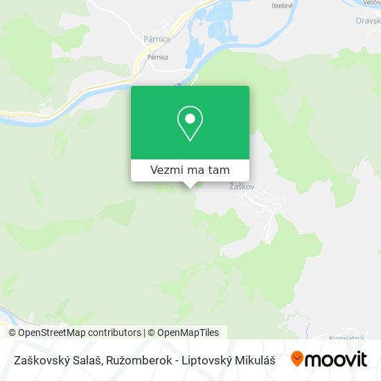 Zaškovský Salaš mapa