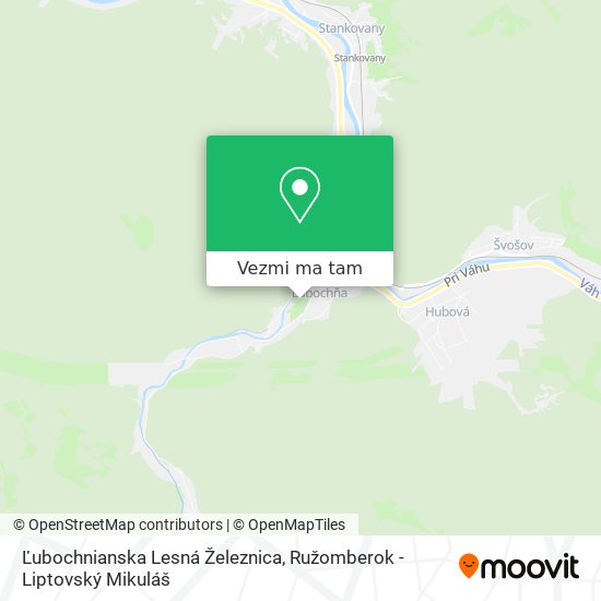 Ľubochnianska Lesná Železnica mapa