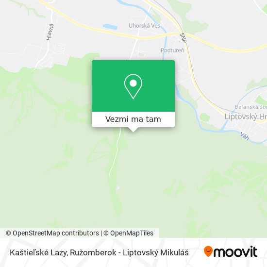 Kaštieľské Lazy mapa