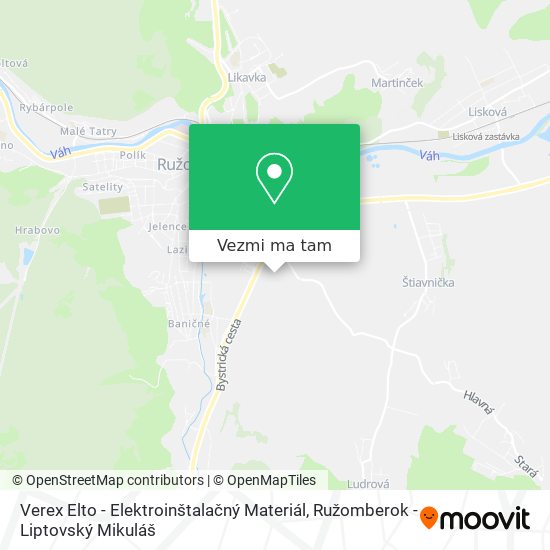 Verex Elto - Elektroinštalačný Materiál mapa