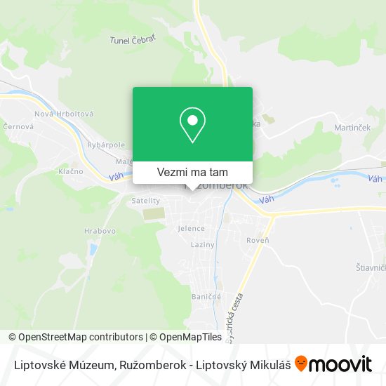 Liptovské Múzeum mapa