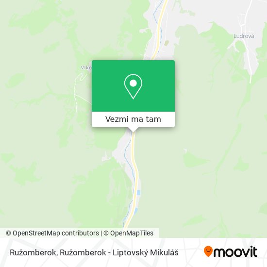 Ružomberok mapa