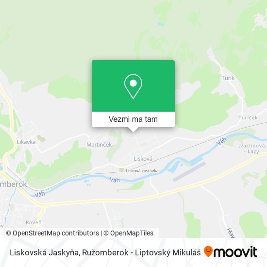 Liskovská Jaskyňa mapa