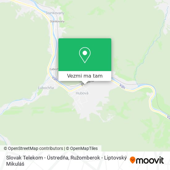 Slovak Telekom - Ústredňa mapa