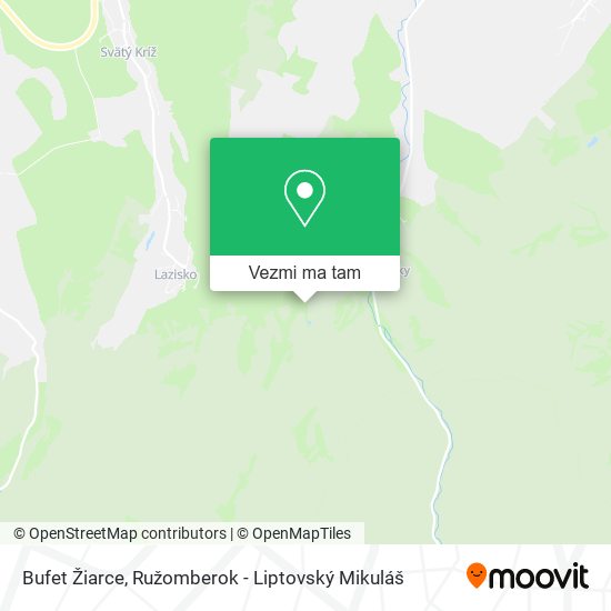 Bufet Žiarce mapa