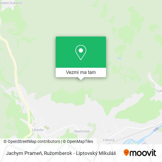 Jachym Prameň mapa