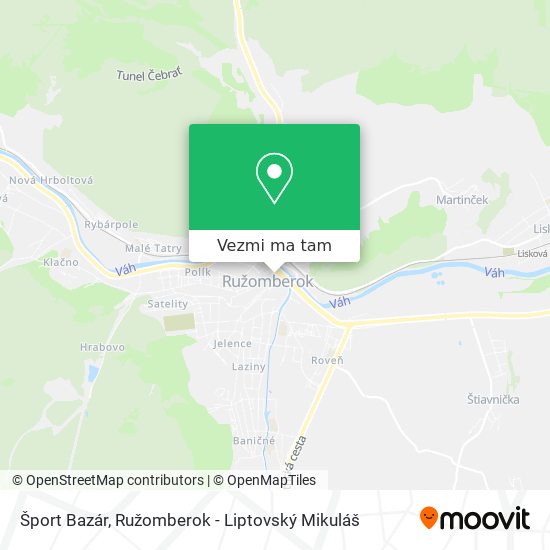 Šport Bazár mapa