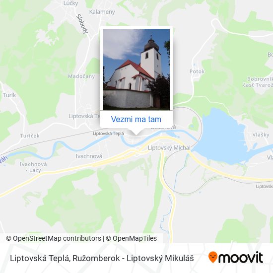 Liptovská Teplá mapa