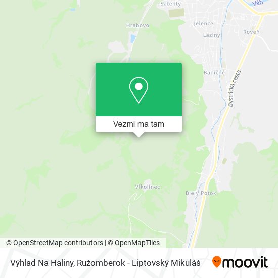 Výhlad Na Haliny mapa