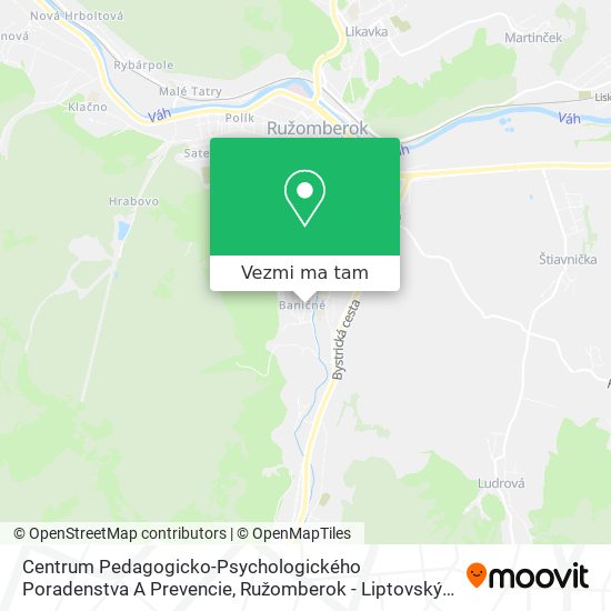 Centrum Pedagogicko-Psychologického Poradenstva A Prevencie mapa