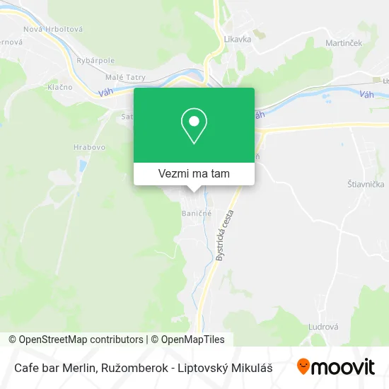 Cafe bar Merlin mapa