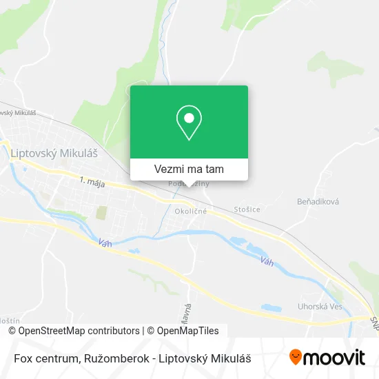 Fox centrum mapa