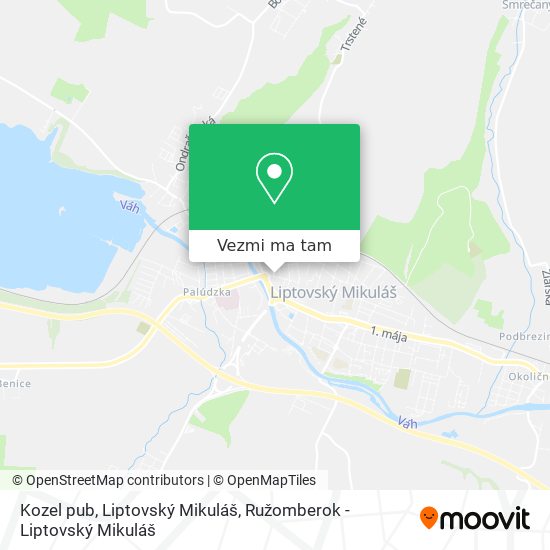 Kozel pub, Liptovský Mikuláš mapa