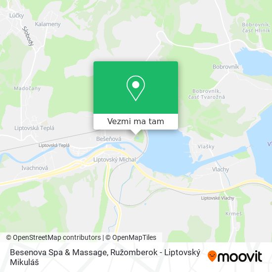 Besenova Spa & Massage mapa