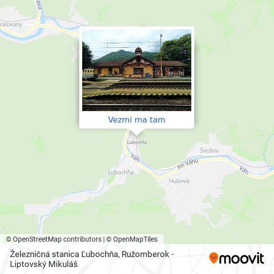Železničná stanica Ľubochňa mapa