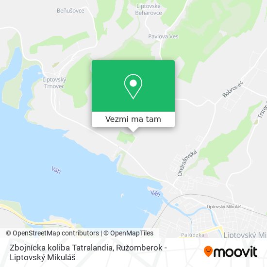 Zbojnícka koliba Tatralandia mapa