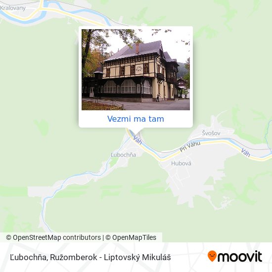 Ľubochňa mapa