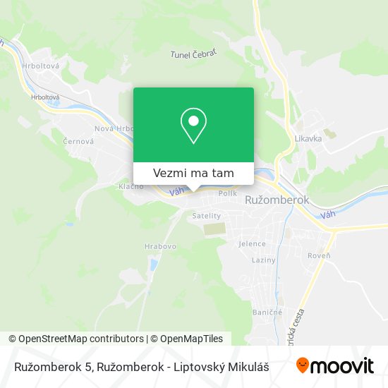 Ružomberok 5 mapa