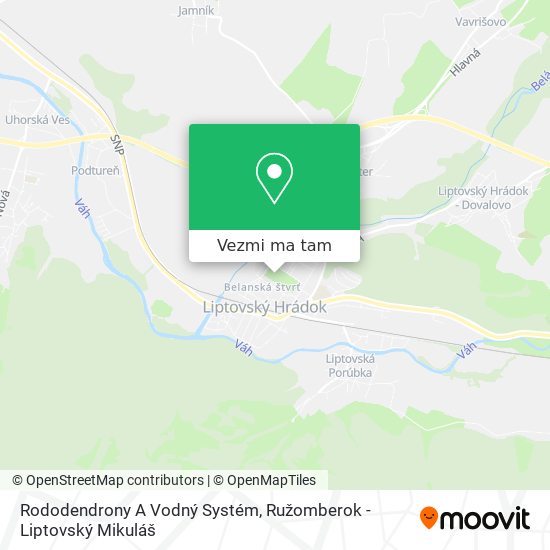 Rododendrony A Vodný Systém mapa