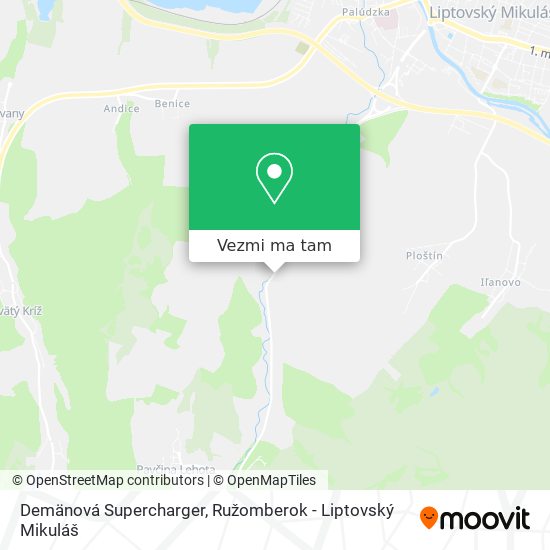 Demänová Supercharger mapa