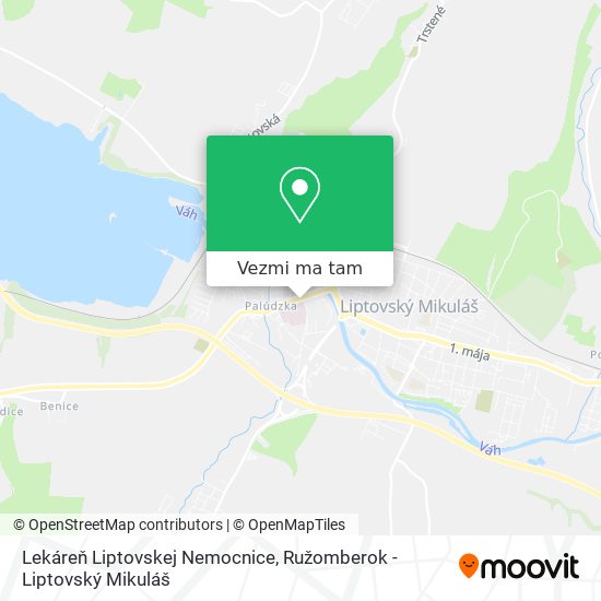 Lekáreň Liptovskej Nemocnice mapa