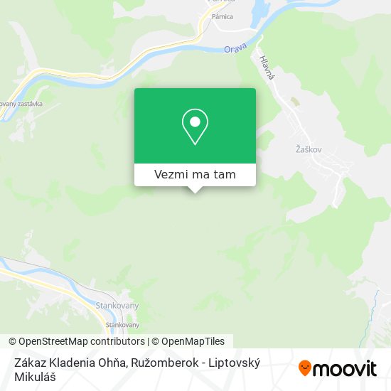 Zákaz Kladenia Ohňa mapa