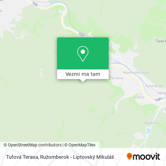 Tufová Terasa mapa