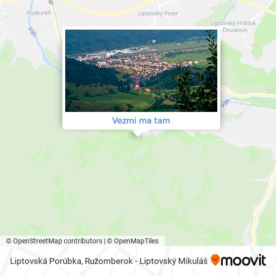 Liptovská Porúbka mapa