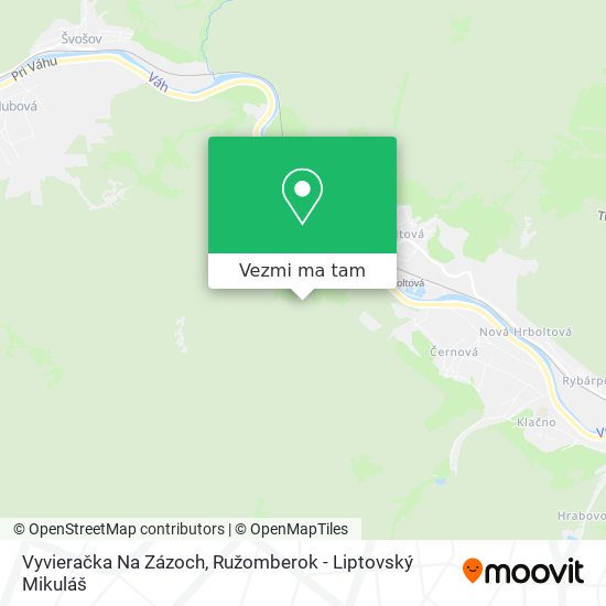 Vyvieračka Na Zázoch mapa