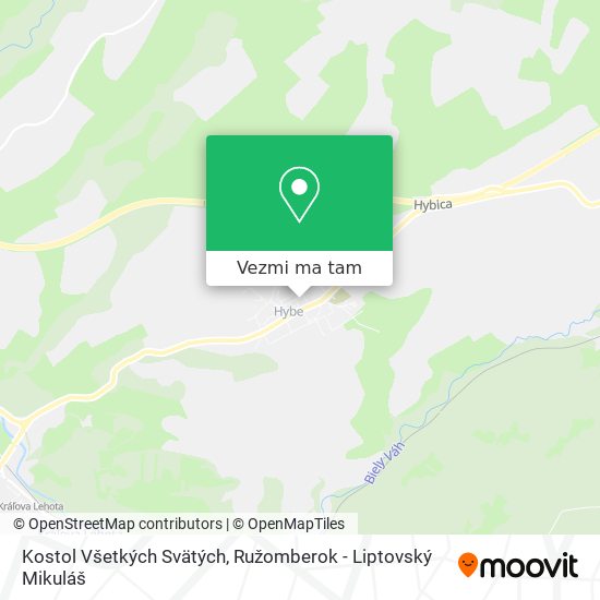 Kostol Všetkých Svätých mapa