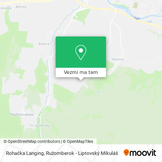 Rohačka Langing mapa