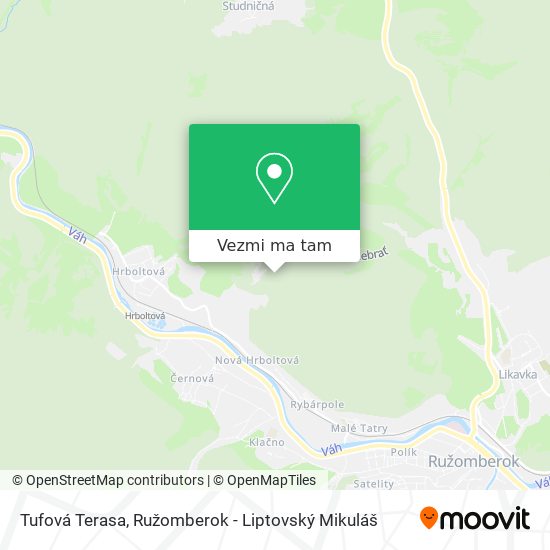 Tufová Terasa mapa