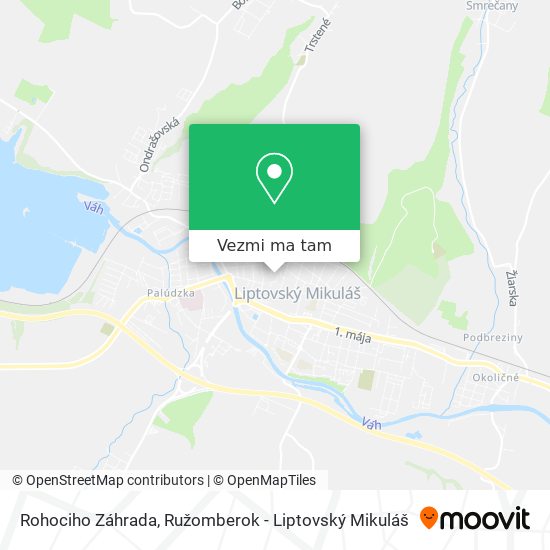 Rohociho Záhrada mapa