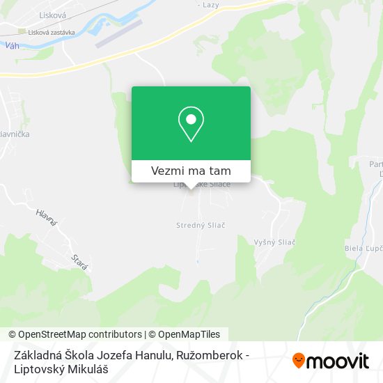 Základná Škola Jozefa Hanulu mapa