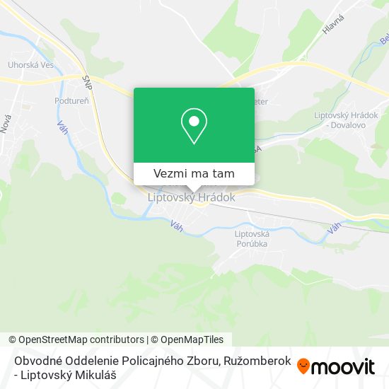 Obvodné Oddelenie Policajného Zboru mapa