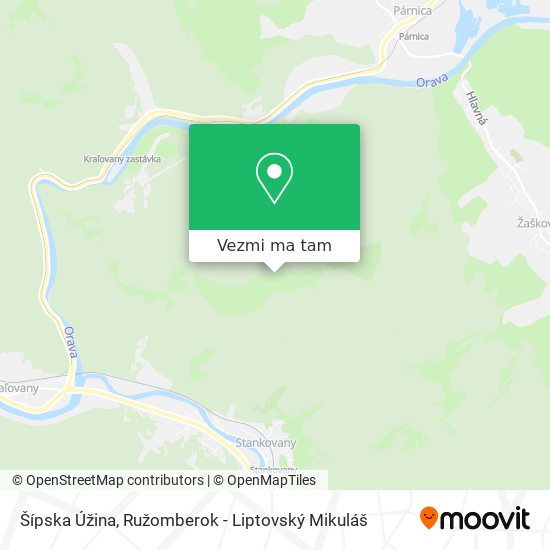 Šípska Úžina mapa