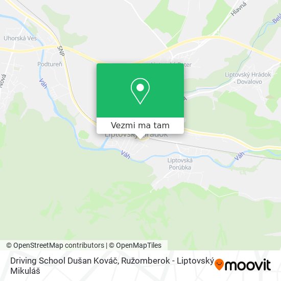 Driving School Dušan Kováč mapa