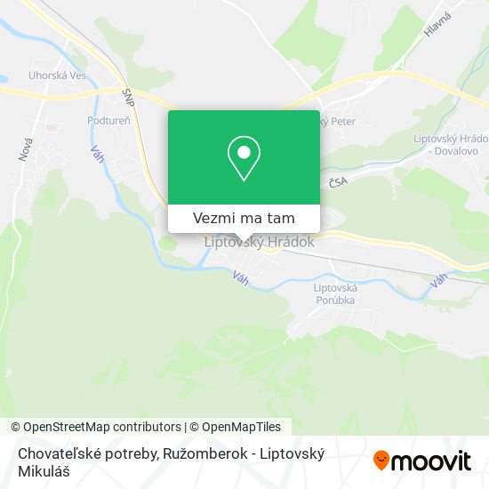 Chovateľské potreby mapa