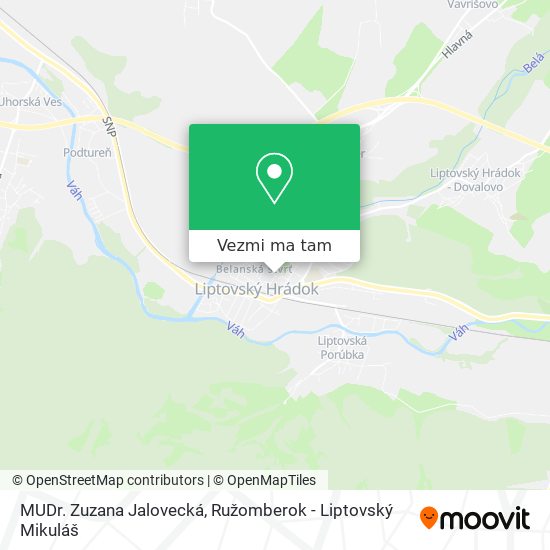 MUDr. Zuzana Jalovecká mapa