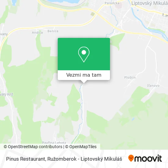 Pinus Restaurant mapa