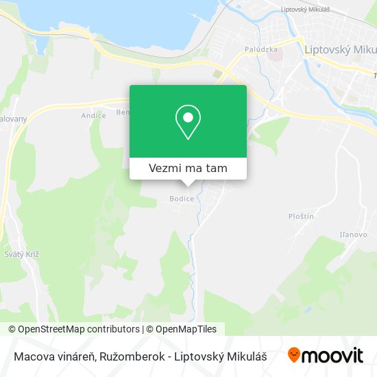 Macova vináreň mapa