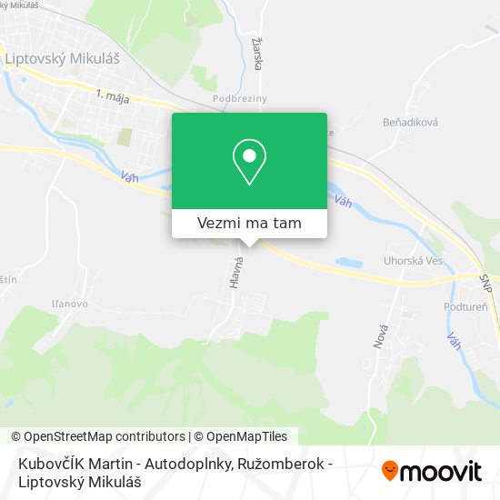 KubovčÍK Martin - Autodoplnky mapa