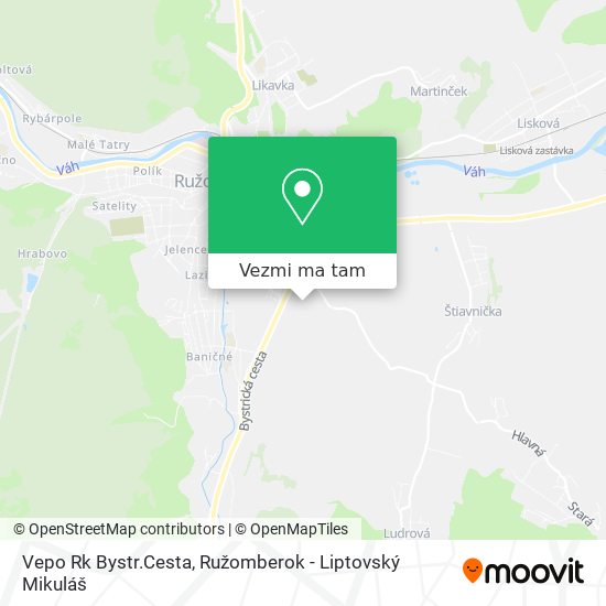 Vepo Rk Bystr.Cesta mapa