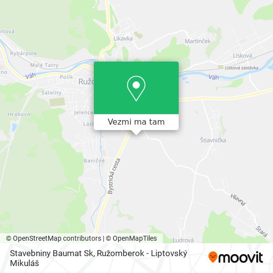 Stavebniny Baumat Sk mapa