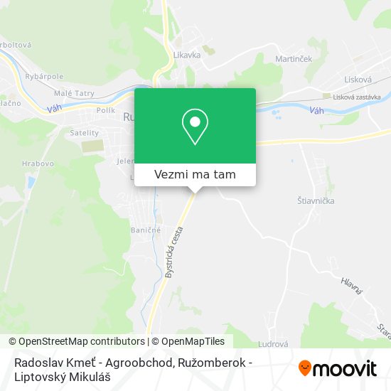 Radoslav Kmeť - Agroobchod mapa