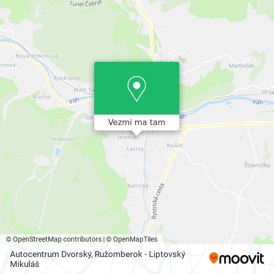 Autocentrum Dvorský mapa