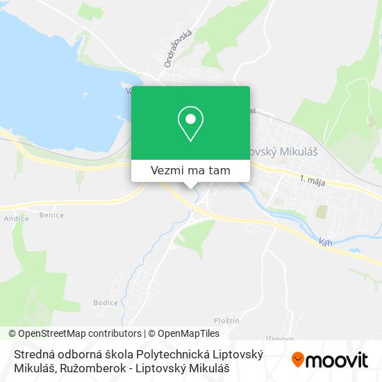 Stredná odborná škola Polytechnická Liptovský Mikuláš mapa