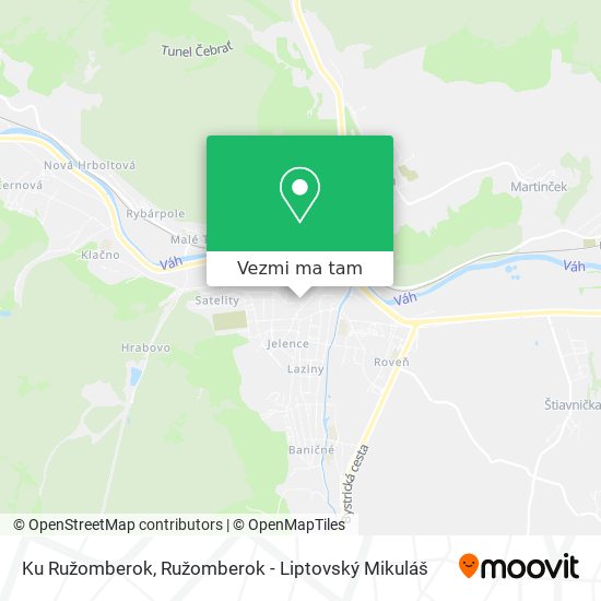 Ku Ružomberok mapa