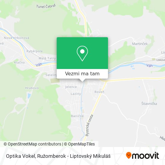 Optika Vokel mapa